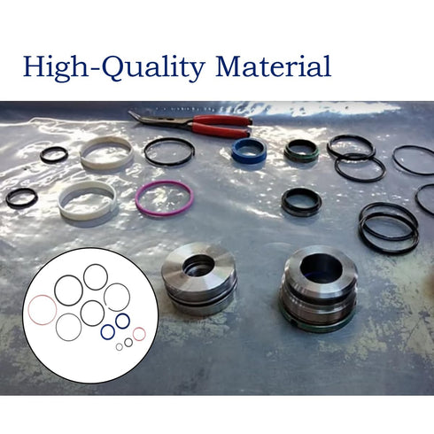 Hydraulic Log Splitter Cylinder Rebuild Seal Kit Compatible with 4.0"Bore x 1.75" Rod Cylinde (4.0"Bore x 1.75" Rod Cylinde)...