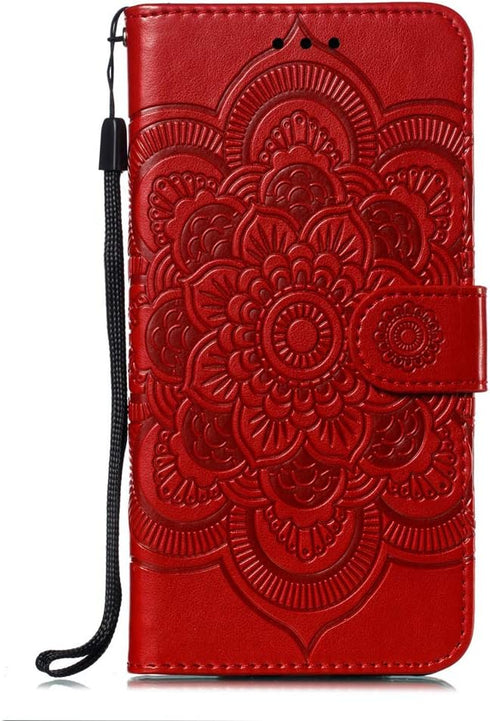 LEECOCO for Samsung S10e Case Mandala Embossing Luxury PU Leather Flip Notebook Wallet Bookstyle Magnetic Stand Card Slot Folio Bumper Protection ...