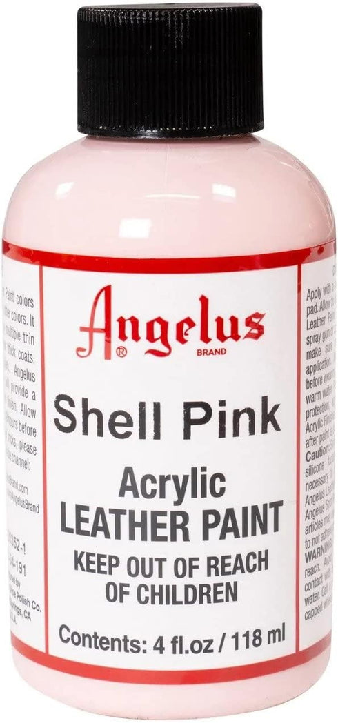 Angelus Acrylic Leather Paint, 4 oz, Shell Pink...