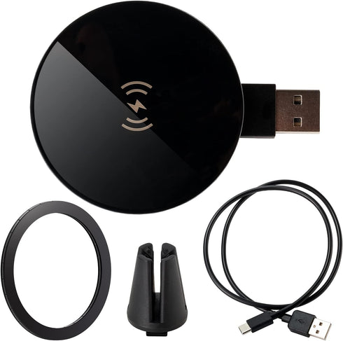 Ultimaxx USB Qi Fast Charger Pad Compatible with iPhone 14/14 Plus/14 Pro/14 Pro Max/13/13 Mini/SE 2022/12/11/X/8, Samsung Galaxy S20 Ultra/ S20/ ...