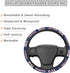 fit Steering Wheel Cover for car SUV Truck,Universal Fit 14-15 Inch for Most for Car Accessories for Sports Fans. (for JR)...
