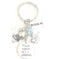 Do You Suppose She's a Wildflower Alice in Wonderland Inspired Silver Charm Keychain Accessories Gift of Love,3inch...