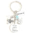 Do You Suppose She's a Wildflower Alice in Wonderland Inspired Silver Charm Keychain Accessories Gift of Love,3inch...