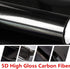 DIYAH 5D High Gloss Black Carbon Fiber Vinyl 12" x 60" / 1 FT x 5 FT Bubble Free Air Release Car Wrap Film Automotive DIY Decals with Hand Tools...