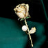 Luxury Shiny Zircon Flower Brooches - Elegant Imitation Pearl Plant Floral Pin for Scarf Dress Clothes Hat Accessories, Gifts for Women...