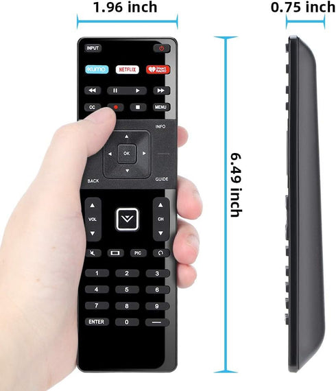 Replacement Remote for Vizio Smart TV Remote XRT-122 and Vizio Smart TV 4K UHD HDR HDTV SmartCast Internet Vizio D E Series LED LCD 24 28 32 39 40...