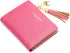 Womens Small Wallet Mini Purse Bifold Slim Card Case Holder Zipper Coin Pocket (Barbie Pink)...