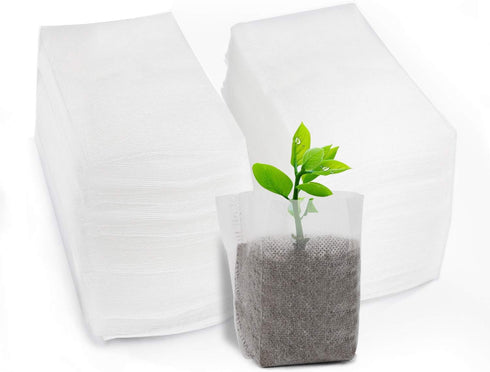 Non-woven Nursery Bags, 200PCS 5x6 inch Fabric Planter for Plants Tree Seedling, Seed Starting Soil Transplant Pouches, Plant Grow Bags for Cuttin...