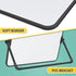 Dry Erase Magnetic White Board, 6" x 10" Double-Sided Desktop Whiteboard with Stand, Portable Small Whiteboard,6 Markers, 6 Magnets and 1 Eraser- ...