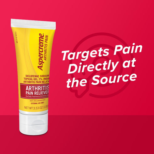 Aspercreme Arthritis Pain Relief Gel for Arthritis & Joint Pain, Non-steroidal Anti-inflammatory Topical Gel with Max-Strength Diclofenac Sodium, ...