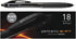 Pentonic BR-T Retractable Ballpoint Pens, 18 Count, Black Ink, 0.7 mm Fine Point, Smooth Writing For Journaling, Office & School (PEN12124)...