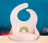 Silicone Rainbow Baby Bibs & Suction Bowl Set: BPA-Free, Adjustable Bib with Large Food Catcher Pocket + Premium Utensils for Babies & Toddlers (6...