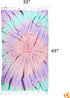 Brand Tie Dye Pestemal Turkish Beach Towel, 33 Inch X 65 Inch Beach Towel Bath Pool Yoga Pilates Picnic Blanket Tapestry - (Multicolor)...