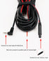 WOLFBOX 33Feet Rear Camera Longer Replacement Cable for G840S/ G930 / G840H / G850 / G850PRO / i07/ i17 / G900PRO Version with 2.5mm Jack (4-Pin)...