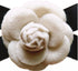 80Hou Elegant Wool Camellia Flower Brooch Vintage Bow Floral Pin...
