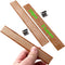 20PCS Lenisc Double Layered Wood Wicks with Metal Base Clips for Candle Making Craft Natural 2 Layers Wooden Candle Wicks for DIY Soy Wax Candles ...