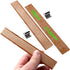20PCS Lenisc Double Layered Wood Wicks with Metal Base Clips for Candle Making Craft Natural 2 Layers Wooden Candle Wicks for DIY Soy Wax Candles ...