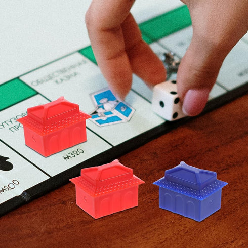 FAVOMOTO 120PCS Plastic Hotels Houses?Game Replacement Pieces Small House Board Game Replacement House Victory Game House Game Pawns Token Multico...