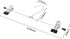 Metal Pants Shorts Hangers, Heavy Duty Kids Skirt Hangers with 2 Adjustable Non Slip Clips, Ultra Thin Space Saving 360 Degree Swivel Hook Stainle...