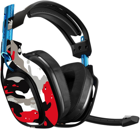 MightySkins Skin Compatible with Astro A50 3rd Generation Gaming Headset - Red Camo Protective, Durable, and Unique Vinyl Decal wrap Cover Easy to...