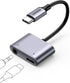 UGREEN USB C to 3.5mm Headphone and Charger Adapter 2 in 1 Type C to Aux Audio Jack with PD 60W Fast Charging Dongle for Headphone Earbud Compatib...