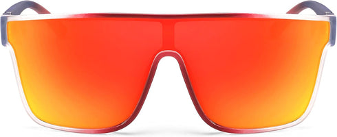 FEISEDY Fashion Flat Top Sunglasses Trendy Oversized Square Shades Women Men UV400 B2996...