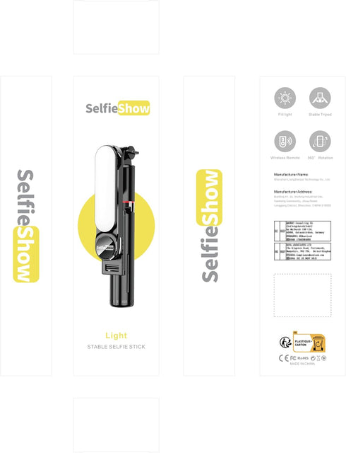 Stable Selfie Stick Tripod with Fill Light, 44 Inch Extendable Selfie Stick with Wireless Remote and Tripod Stand 360 Rotation for iPhone 15/14/13...