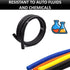Kable Kontrol Split Wire Loom Tubing 1/4” Inch 10 Ft Long – Black Wire Conduit Cover for Cords - Corrugated Tubing and Protector for Automotive Wi...
