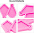 2Pcs Resin Molds Silicone Earring Molds for Jewelry Making, Silicone Molds for Resin DIY Woman Girl Earring, Rhombus Mold Epoxy Resin Molds, Shiny...