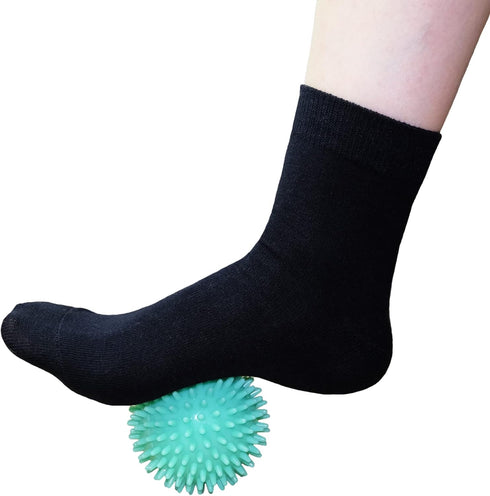 Hard Spiky Massage Ball Pack of 2. Plantar Fasciitis Relief Ball, Foot Massage Ball. Trigger Point Massager Therapy Balls for Muscle Recovery Myof...