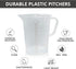 Appletofu Plastic Graduated Measuring and Mixing Pitcher - 2000ml Plastic Graduated Measuring Pitcher - Large Cylinder Graduated Measuring Contain...