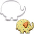 LILIAO Cute Elephant Cookie Cutter for Baby Shower - 4 x 3.3 inches - Stainless Steel...
