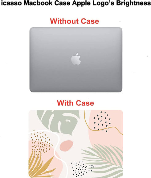 iCasso Compatible with MacBook Pro 13 inch Case 2023 2022-2016 Release A2338 M2/M1/A2159/A1989/A1706/A1708, Plastic Hard Shell Case with Keyboard ...