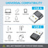 USB C Female to USB Male Adapter (8 Pack),Type C to USB A Charger Cable Adapter for iPhone 11 12 13 14 15 Pro Max,Samsung Galaxy Note 10 S20 Plus ...