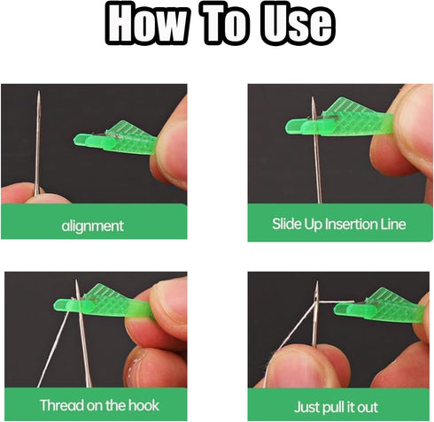 Fish Mouth Sewing Machine Needle Threader, 2024 New Automatic Sewing Needle Threader, Fish Type Needle Threader, Quick Sewing Machine Loop Easy Se...