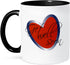 3dRose (mug_28987_4) Get Well Soon Heart - Two Tone Black Mug, 11oz...