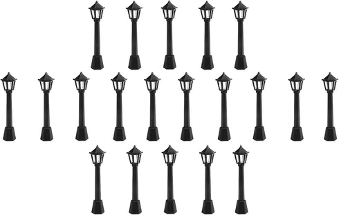 20 Pcs Mini Street Post Lights Model Railway Train Post Lamps for DIY Dollhouse Micro Landscape Fairy Garden Accessories...