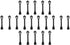 20 Pcs Mini Street Post Lights Model Railway Train Post Lamps for DIY Dollhouse Micro Landscape Fairy Garden Accessories...