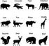 12 Pieces Animal Stencils Plastic Drawing Stencil Reusable Animal Template for DIY Crafts Painting Drawing...