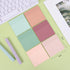 EOOUT Pastel Sticky Notes, 6 Pack, 3x3 Inches, Translucent Clear Sticky Pads, Morandi See Through Notes, Bible Journaling, Boho Aesthetic, 300 She...