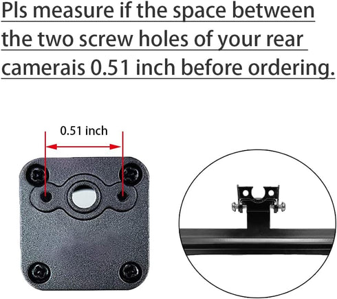 Reverse Rear Camera License Plate Bracket Universal Car Dash Cam Mirror Camera Kit Rearview Camera Mount, Installation Holder for Backup View Came...