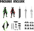 Pre-Assembly 3D Printed 5.54'' Dummy13 Action Figure, Multi-Jointed Tian13, Articulated T13 Desktop Decoration,12 in 1 Accessories, Best Birthday ...