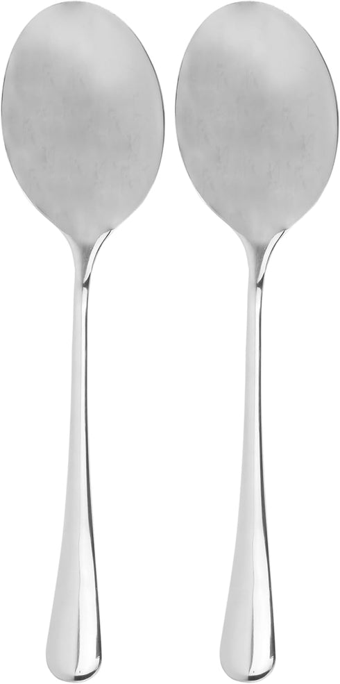 Cornucopia Stainless Steel X-Large Serving Spoons (2-Pack), Serving Utensil, Buffet & Banquet Style Serving Spoons-(2 Spoons)...