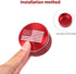for RAM Gear Shift Knob Cover Trim Ring Aluminum Red for Dodge RAM 2018-2023 Red Interior Accessories, America Flag...