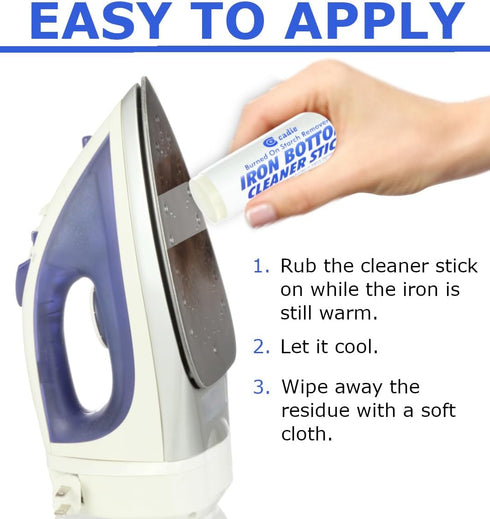 Steam Iron Cleaner Stick, Iron Reactor Cleaner - Removes Build-Up Starch, Melted Fabric, Glue from Hot Iron - Eliminates Sticky Residue on Any Iro...