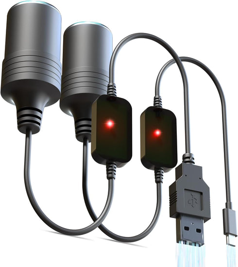 USB to 12 Volt Adapter: 30W QC3.0 USB to Cigarette Lighter Adapter 30W PD3.0 USB C to Cigarette Lighter Adapter USB to Car Lighter Adapter USB to ...