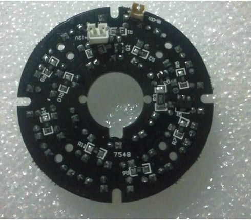 1Pcs 48 Pieces IR LEDs Light Board 940NM LED Illuminator IR Infrared Board Module Invisible Light at Night for CCTV Security Camera...