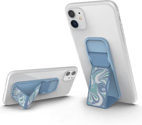 CLCKR Cell Phone Grip and Expanding Stand, Universal Adhesive Phone Grip Holder with Multiple Viewing Angles for iPhone 14/13/12, Samsung Galaxy S...