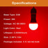 GREENIC Red Light Bulbs 9W (60 Watt Equivalent), 120V E26 Base A19 Red LED Lights for Bedroom, Porch, Holiday, Party, Valentine's Day, Halloween, ...
