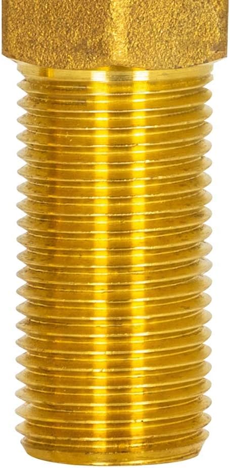 Eastman Brass Outlet Box Red Handle Washing Machine Valve, 1/2 Inch MIP x 3/4 Inch MHT, Quarter Turn Ball Valve, Hot Water Applications, 60280...
